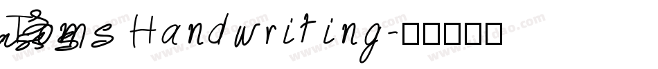 Toms Handwriting字体转换
